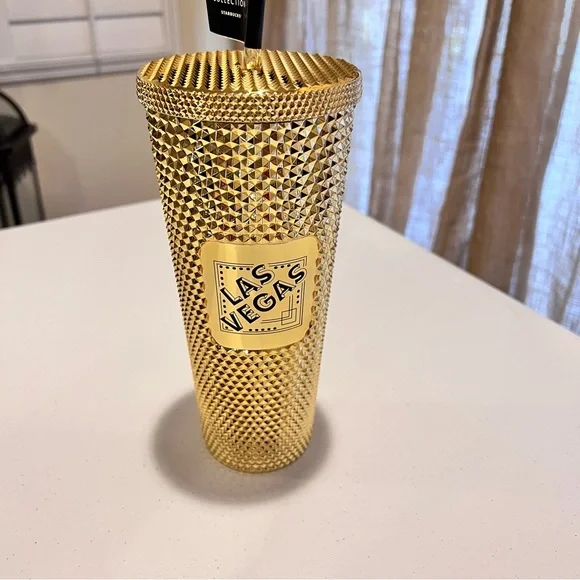 🌟🎰🌟 VENTI Las Vegas Starbucks cup. Gorgeous! Never used! 24oz Gold ṧ℘ᾰԻкʆ⑂! - Picture 13 of 15